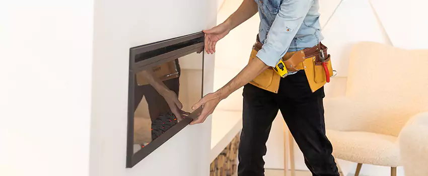 Metal Fireplace Installation in Rochester Hills, Michigan