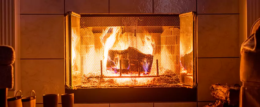 Mendota Hearth Landscape Fireplace Installation in Rochester Hills, Michigan