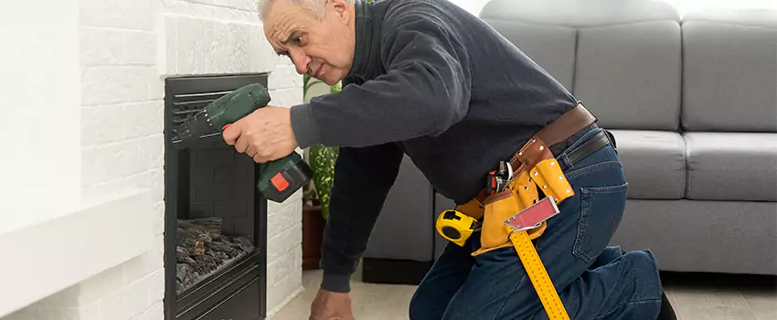 New Indoor Fireplace Installation in Rochester Hills, Michigan