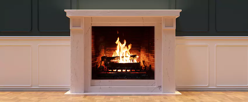 Open Flame Wood-Burning Fireplace Installation Services in Rochester Hills, Michigan