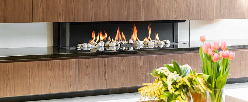 Double-height Fireplace Design Refurbishment in Rochester Hills, Michigan