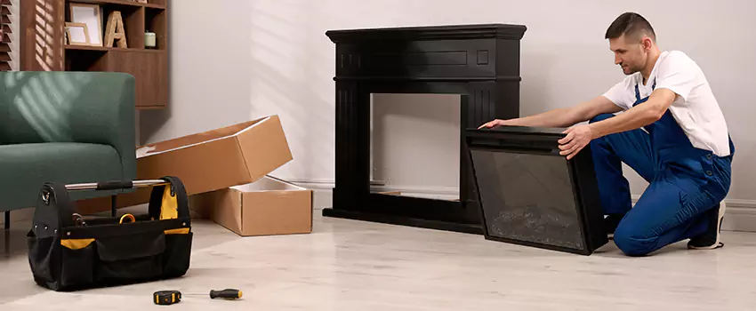 Old Rusted Metal Fireplace Repair And Replacement in Rochester Hills, MI